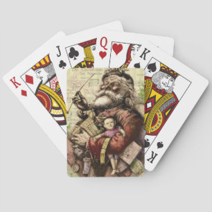 Jeu De Cartes Illustration classique de l'arbre du Père Noël joy