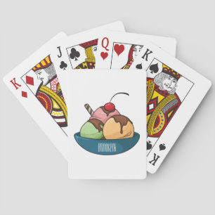 Jeu De Cartes Illustration de crème glacée