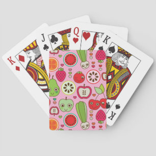 Jeu De Cartes illustration de cuisine de fruits motif