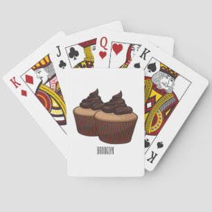 Jeu De Cartes Illustration de Cupcake