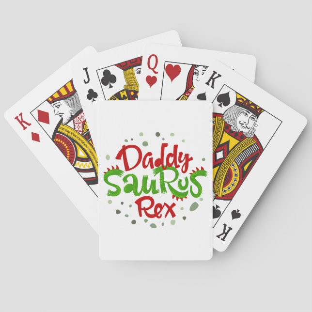 Jeu De Cartes Illustration de Daddy Saurus Rex (dos)
