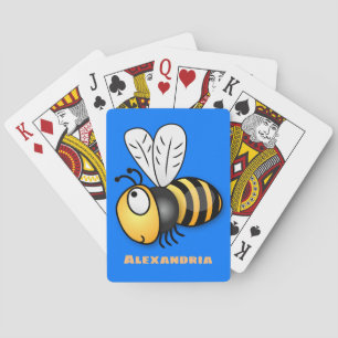 Jeu De Cartes Illustration de dessin animé d'abeilles joyeux