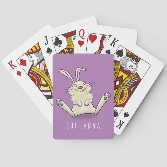 Jeu De Cartes Illustration de dessin de lapin lapin mou (dos)