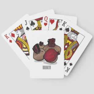Jeu De Cartes Illustration de dessin sur la betterave