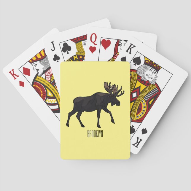 Jeu De Cartes Illustration de dessin sur l'orignal (dos)