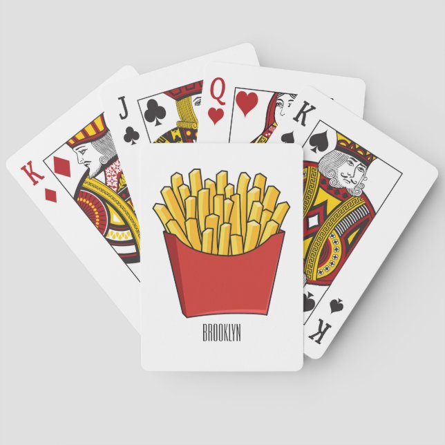 Jeu De Cartes Illustration de frites (dos)