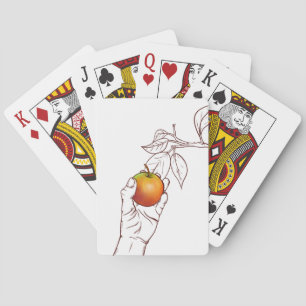 Jeu De Cartes Illustration de fruit d'arbre à pomme