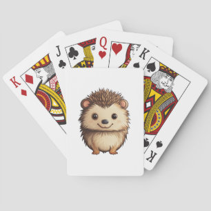 Jeu De Cartes Illustration de hérisson de dessin