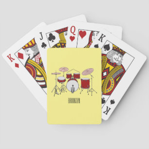 Jeu De Cartes Illustration de kit de batterie