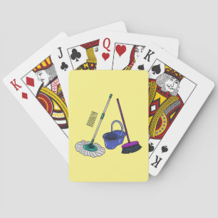 Jeu De Cartes Illustration de la bande dessinée Broom & mop