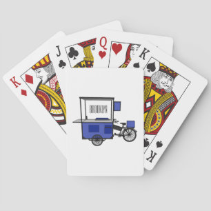Jeu De Cartes Illustration de la charrette alimentaire