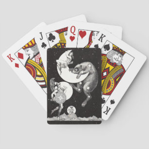 Jeu De Cartes Illustration de la Nuit du Dieu de l'Univers du Ci