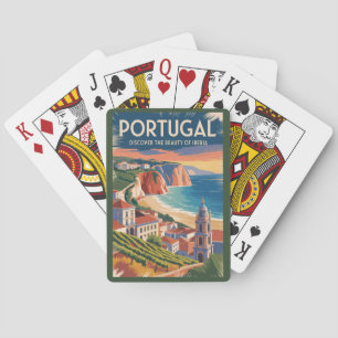 Jeu De Cartes Illustration de la skyline de l'Ibérie au Portugal