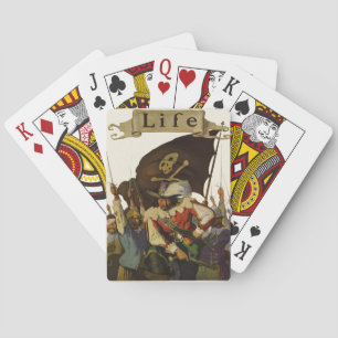 Jeu De Cartes Illustration de la vie de pirate vintage 1921