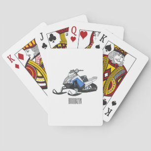 Jeu De Cartes Illustration de motoneige