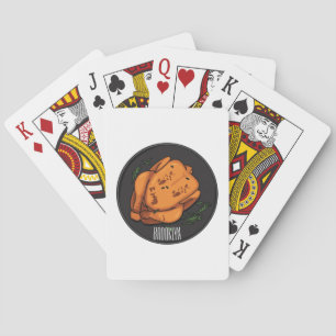 Jeu De Cartes Illustration de poulet rôti