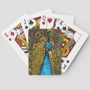 Jeu De Cartes Illustration de splendeur de paon