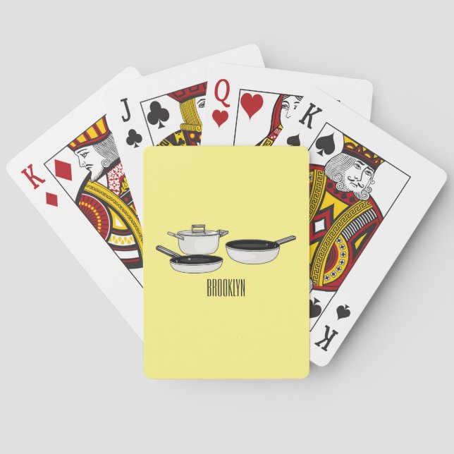 Jeu De Cartes Illustration des jeux de cuisine (dos)