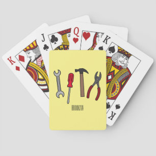 Jeu De Cartes Illustration des outils de menuiserie