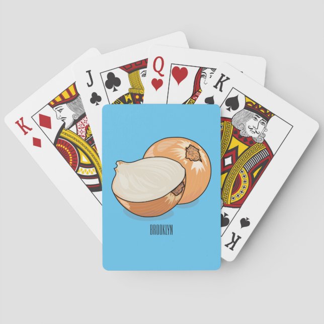 Jeu De Cartes Illustration d'oignon (dos)
