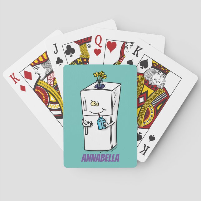 Jeu De Cartes Illustration drôle de réfrigérateur (dos)