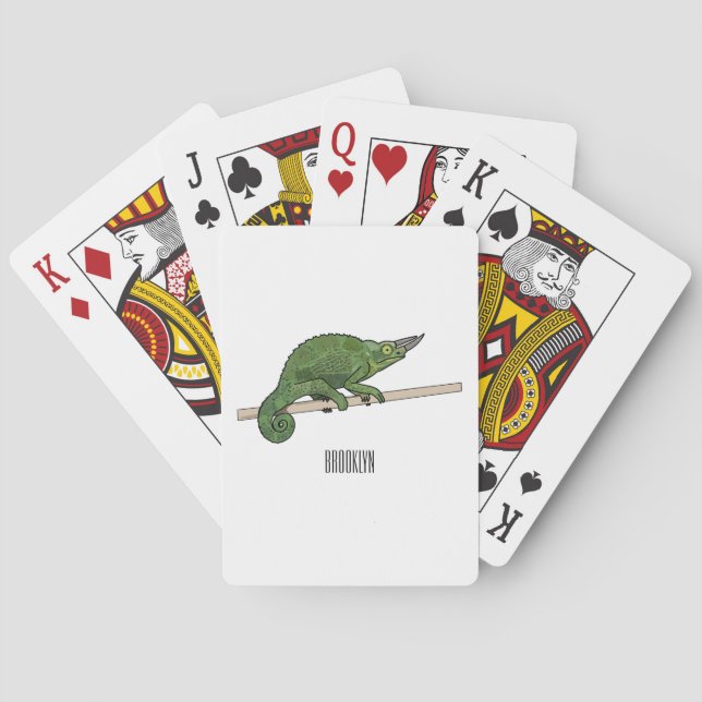 Jeu De Cartes Illustration du caméléon de Jackson (dos)