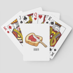 Jeu De Cartes Illustration du pain et de la confiture