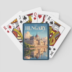 Jeu De Cartes Illustration du Parlement de Hongrie Art de voyage