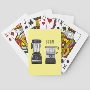 Jeu De Cartes Illustration du processeur et du mixeur alimentair