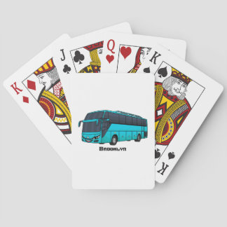 Jeu De Cartes Illustration d'un autobus à passagers moderne