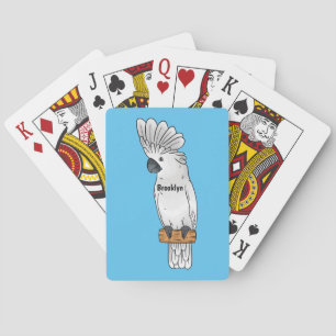 Jeu De Cartes Illustration d'un oiseau de cobaye-parapluie