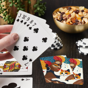Jeu De Cartes Illustration graphique de Cat Lady