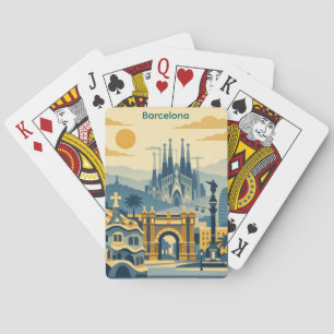 Jeu De Cartes Illustration moderne de la Sagrada Familia de Barc