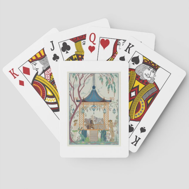 Jeu De Cartes Illustration pour des "fêtes Galantes" par Paul (dos)
