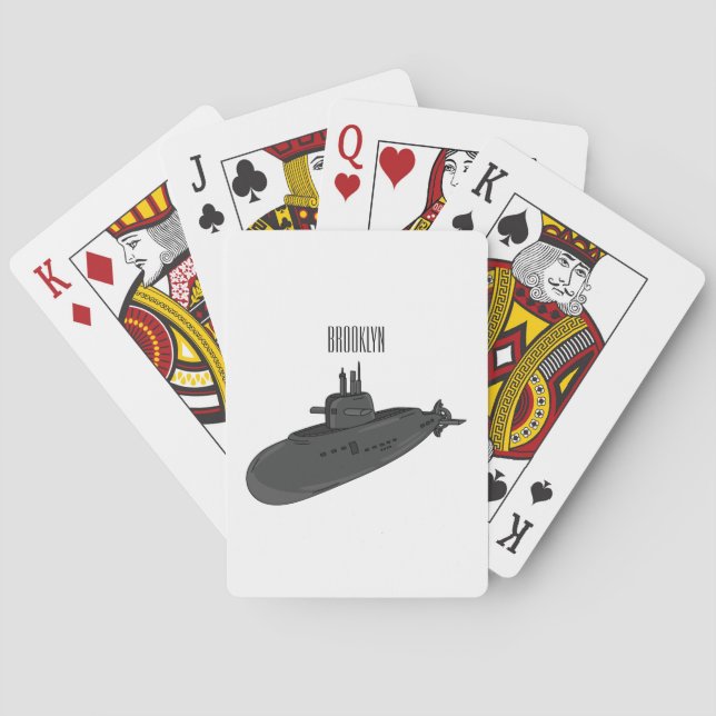 Jeu De Cartes Illustration sous-marine (dos)