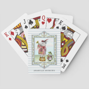 Jeu De Cartes Illustration vintage d'Alice au pays des merveille