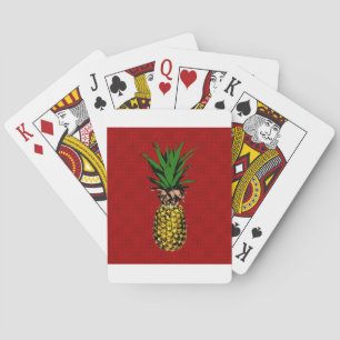 Jeu De Cartes Image Newsprint ananas