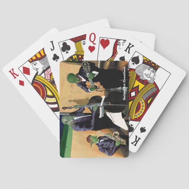Jeu De Cartes Imaginaire Blues Musiciens Musique Art Jouer Carte (dos)