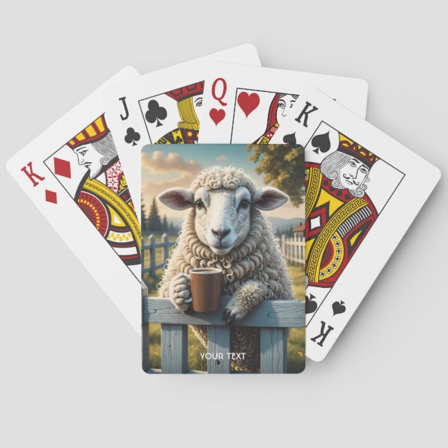 Jeu De Cartes Imaginaire Cute Sheep Café Soirée (dos)
