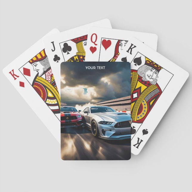 Jeu De Cartes Imaginaire Cute Vivid Voitures Big Race (dos)