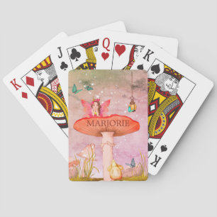 Jeu De Cartes Imaginaire de champignons Fée magique