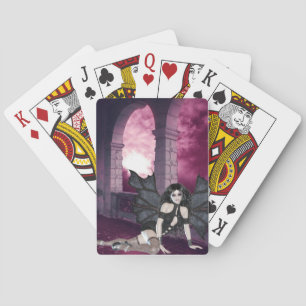 Jeu De Cartes Imaginaire de l'angle foncé Jouer des cartes