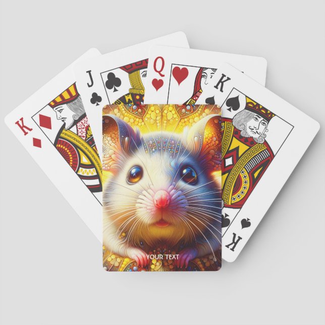 Jeu De Cartes Imaginaire Maigre souris surréaliste (dos)
