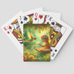 Jeu De Cartes Imaginaire mignonne forêt d'oiseaux filles