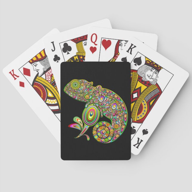 Jeu De Cartes Imaginaire psychédélique de Chameleon (dos)