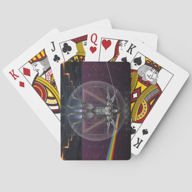 Jeu De Cartes Imaginaire scientifique futuriste technologie huma (dos)