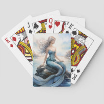 Imaginaire Sirène Jouer des cartes