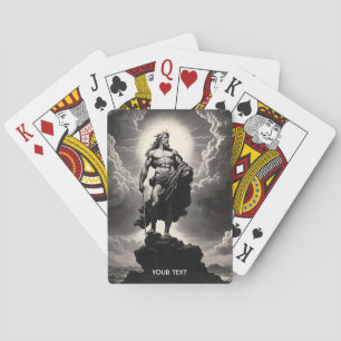 Jeu De Cartes Imaginaire Vigoureux Dieu Grec Nuages