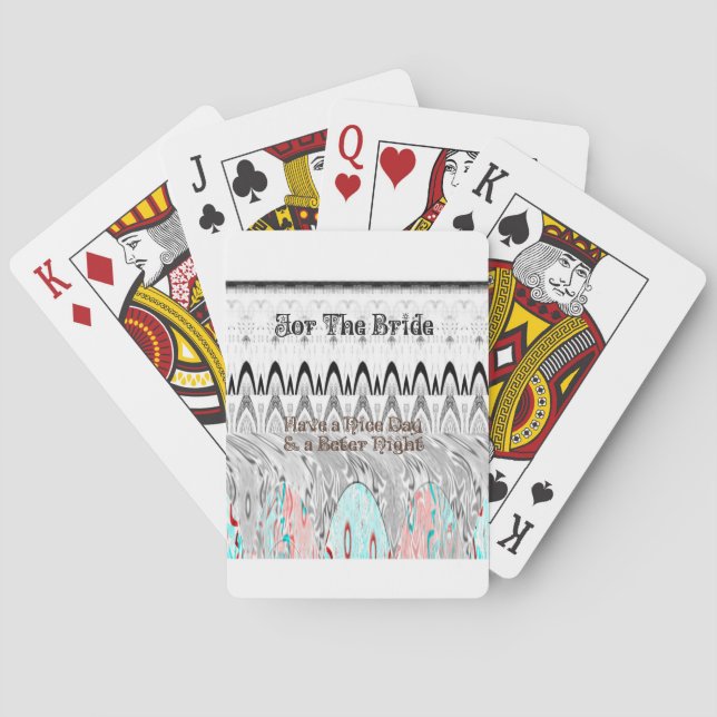 Jeu De Cartes Impression d'art cadeau Fête des mariées (dos)