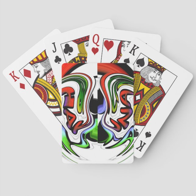 Jeu De Cartes Impression d'art profil Abstrait (dos)
